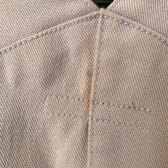 BOGO Pastel Purple Denim Overall Dress Black Heart - Picture 2 of 2